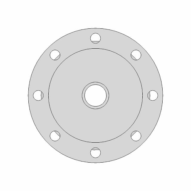 Heavy-Duty Mechanical Flange For Secure Mounting | High-Quality CAD Model
