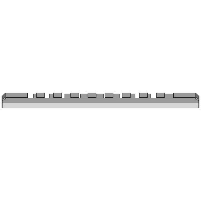 Picatinny Rail With 115Mm Length - Standard Mechanical Component