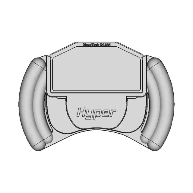 Hyper Yolk-Type Race Steering Wheel | 3D Engineering Design File