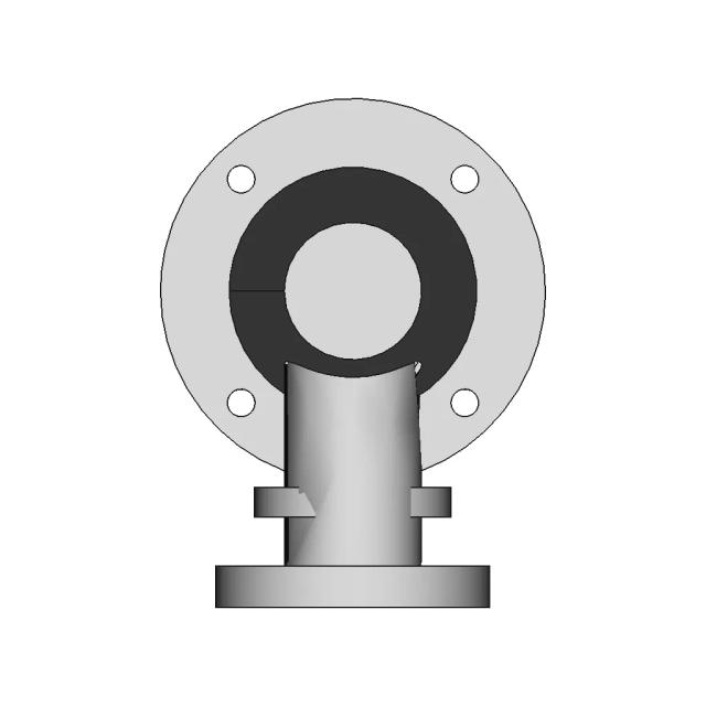 #122 Flange Tube Connector | Fusion | Projeto Raiz - Standard Mechanical Component