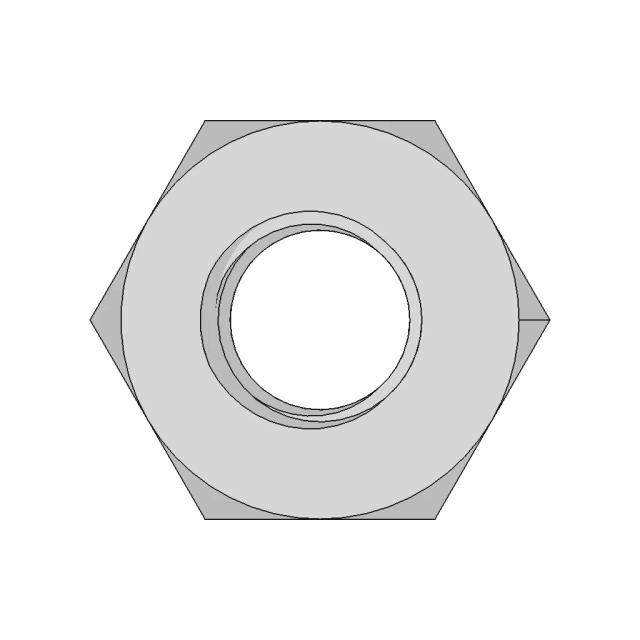 Threaded Hex Nut | 3D Engineering Design File