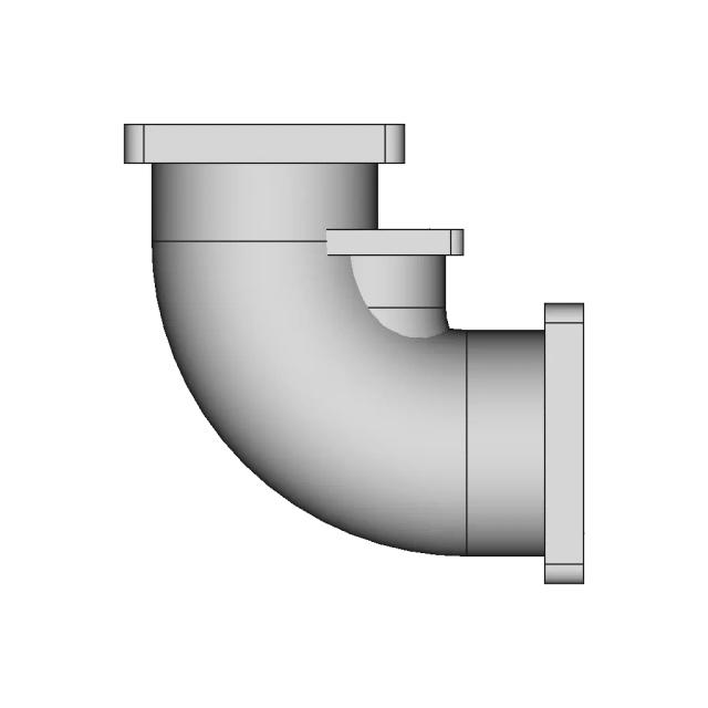 Pipe With Flange | 3D Engineering Design File
