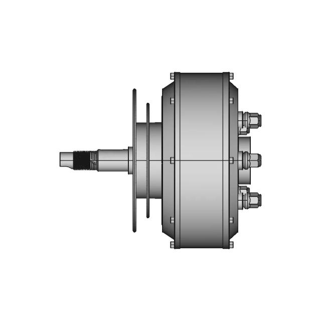205 E-Car Hub Motor | High-Quality CAD Model