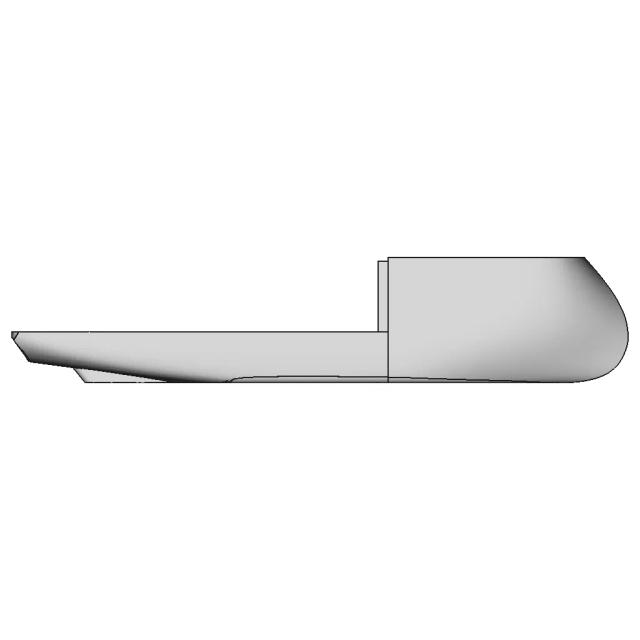 Ulstein X-Bow Bare Hull | High-Quality CAD Model