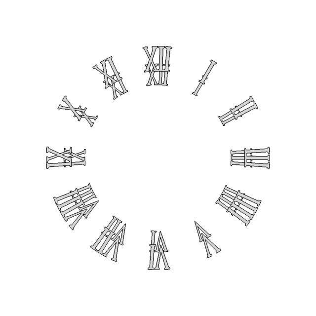 Clock Numbers Roman | 3D Engineering Design File