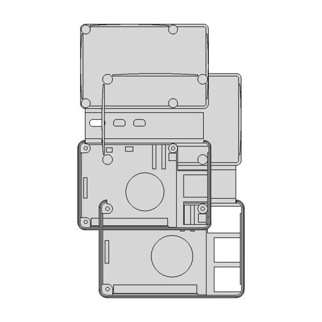 M!N!Mal 5 Ch - Raspberry Pi 5 Case - Downloadable CAD Representation