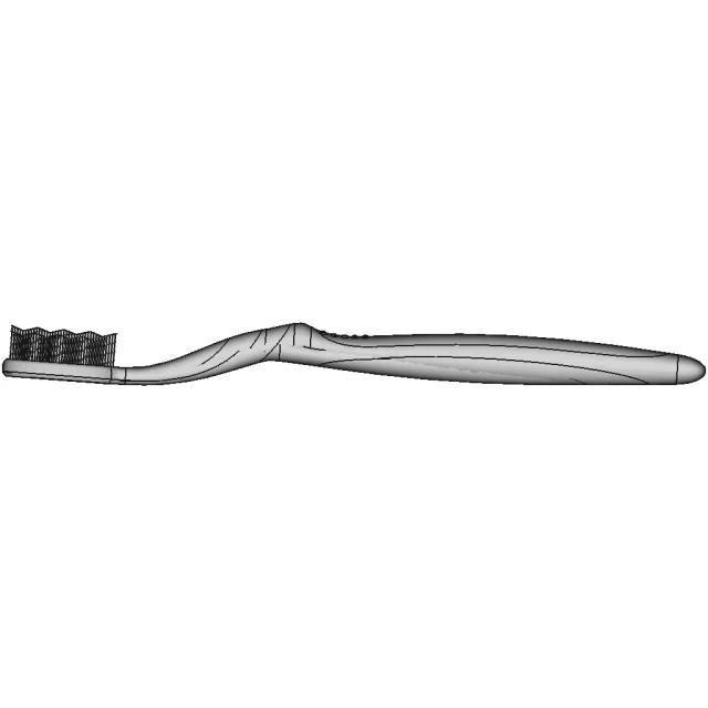 Simple Toothbrush Design - Downloadable CAD Representation