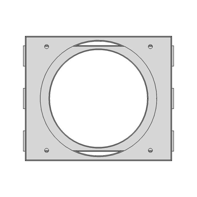 3X5.25" 120Mm Fun Front Panel - Downloadable CAD Representation