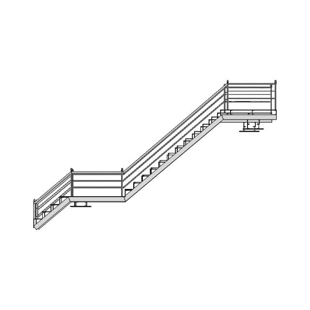 Stainless Steal Stair - Downloadable CAD Representation