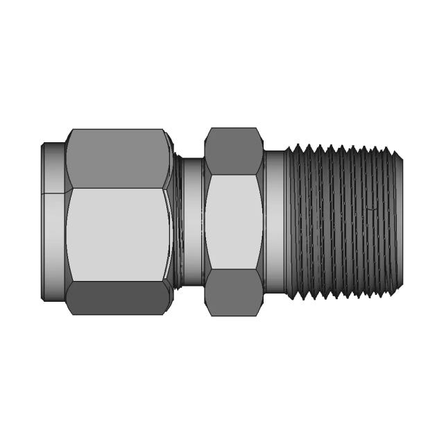 Npt Connector (Double Ferrule) | 3D Engineering Design File