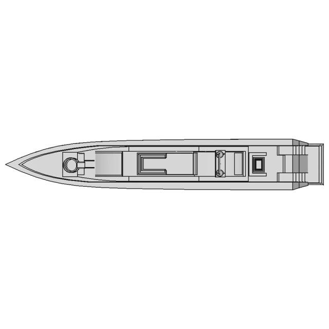 Sunseeker Type Yacht | High-Quality CAD Model