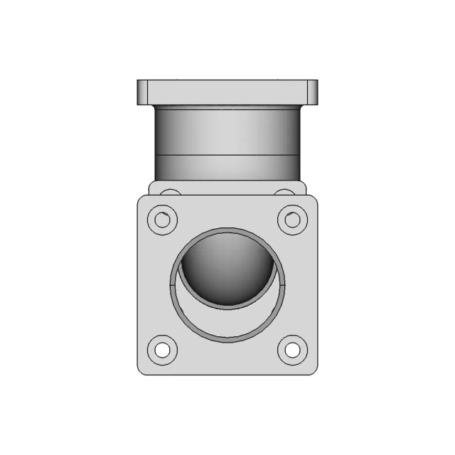 Flanged 90 Degree Elbow | 3D Engineering Design File