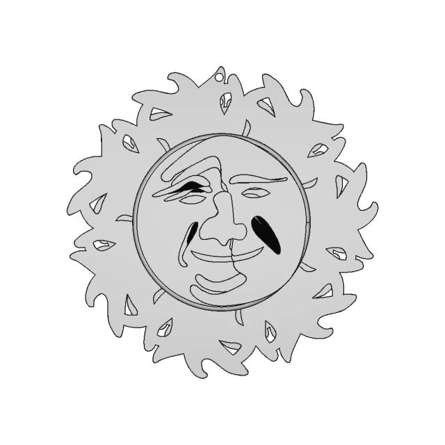 Sunmoon Necklase | High-Quality CAD Model