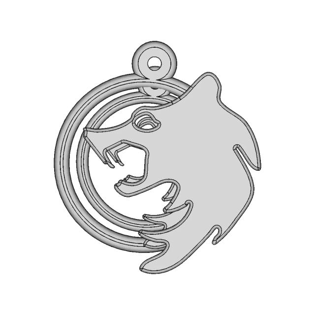 Wolf Necklase | High-Quality CAD Model