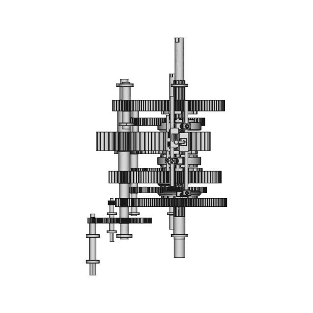 Gear Box Assembly (Crane) | High-Quality CAD Model