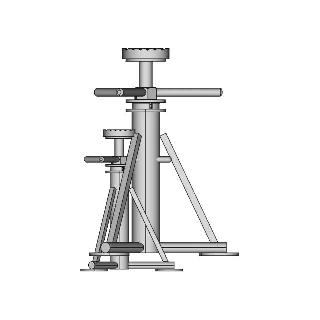 Vi̇dali-Rulmanlı Jack | High-Quality CAD Model