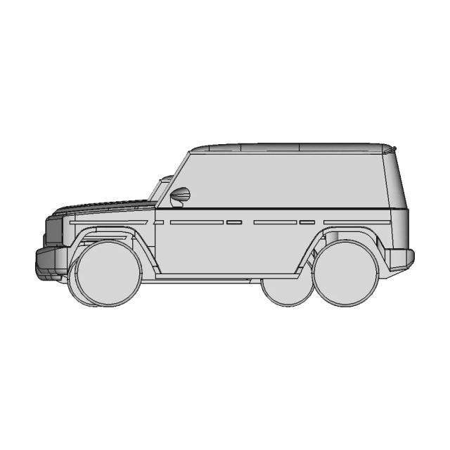 Mercedes G Class For Cfd | High-Quality CAD Model
