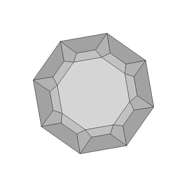 Diamond Shaped Ruby - Downloadable CAD Representation