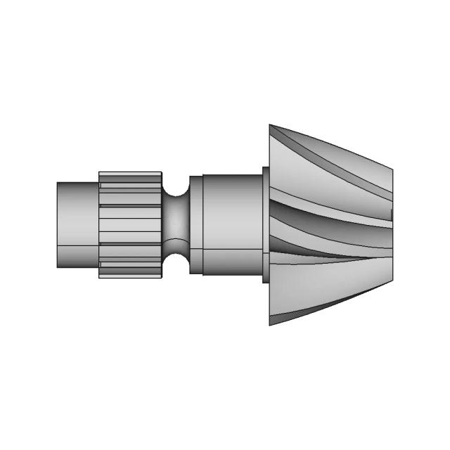 Helical Gear Shaft Catia Model | High-Quality CAD Model