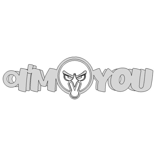 I'M Watching You Keychain | 3D Engineering Design File