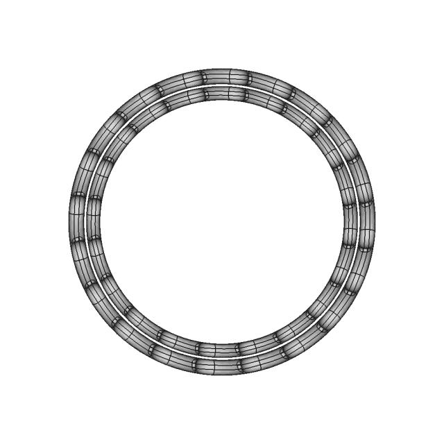 Rowed Hearts Ring | High-Quality CAD Model