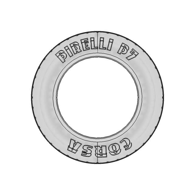 Pirelli P7 Corsa Classic 235/45R15 - Downloadable CAD Representation