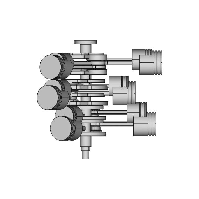 V Type Piston-Crankshaft Assembly | 3D Engineering Design File