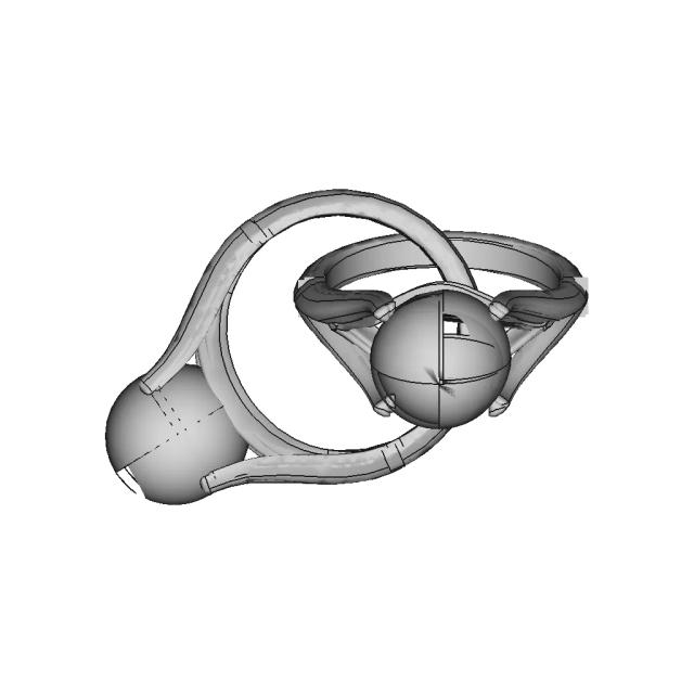 Gold Or Porcelain And Pearl Ring | High-Quality CAD Model
