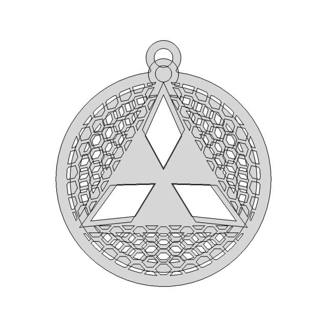 Mitsubishi Keychain | 3D Engineering Design File