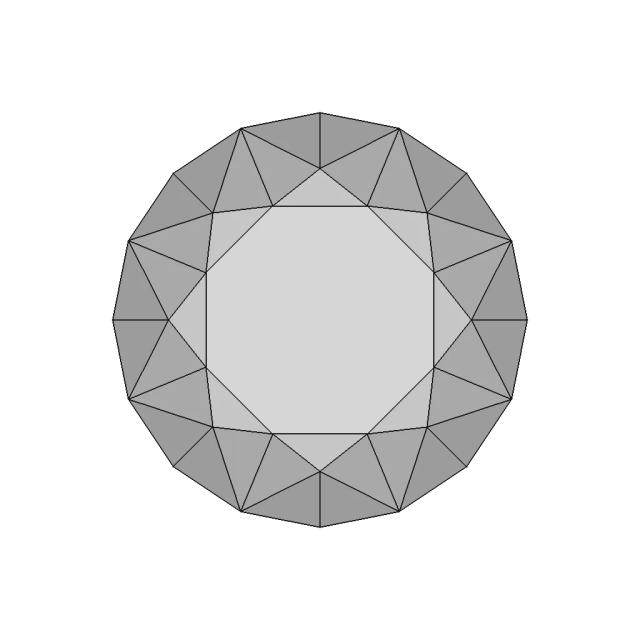 Circular Diamond - Downloadable CAD Representation