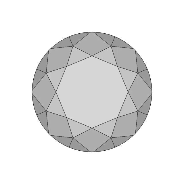 Diamond - Ideal Cut - Fully Paramteric - Downloadable CAD Representation