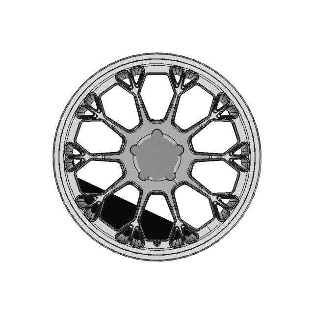 Lamborghini Urus Technical Dimension Rim Design - Standard Mechanical Component