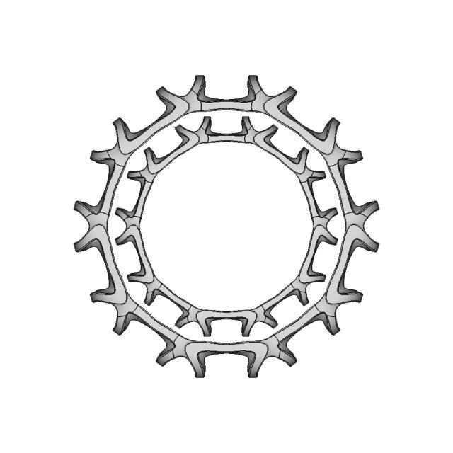 Organic Ring Design 04B | High-Quality CAD Model