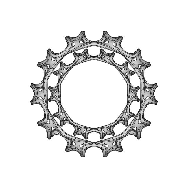 Organic Ring Design 04A | High-Quality CAD Model