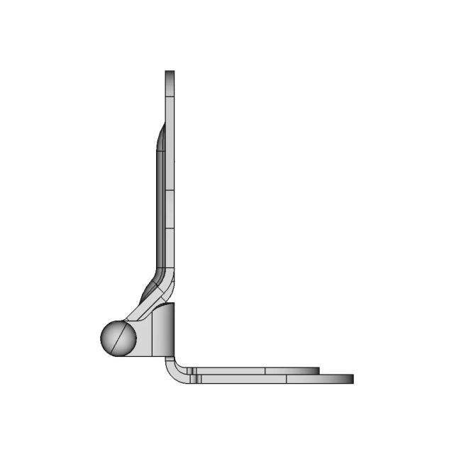 Sheet Metal 4Mm 260Deg Opening Hinge | High-Quality CAD Model