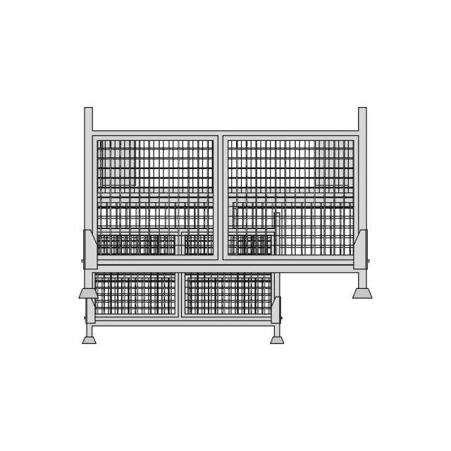 Export Folding Pallet (International Export) - Standard Mechanical Component