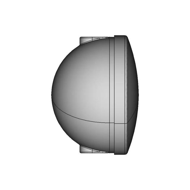 Head Lamp Round 190Mm - Standard Mechanical Component