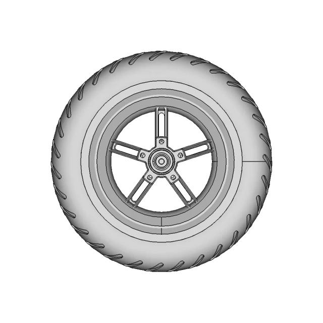 Xiaomi M365 Wheel Rear Pro / Pro2 - Xiaomi M365 Arka Tekerlek Jant Lastik By Sby - Standard Mechanical Component