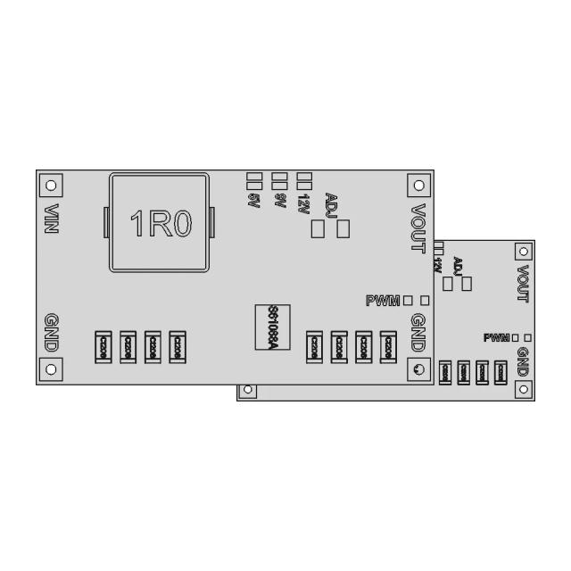 Dc/Dc Module Tps61088 - Downloadable CAD Representation