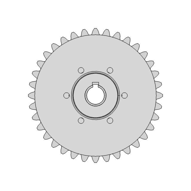 Sprocket Rs100 36T | Teeth 36 | High-Quality CAD Model