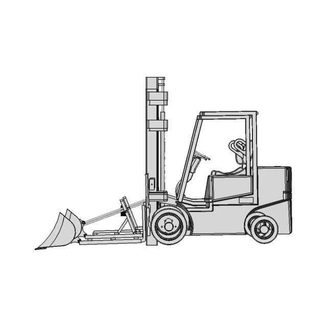 Empilhadeira Com Concha - Standard Mechanical Component