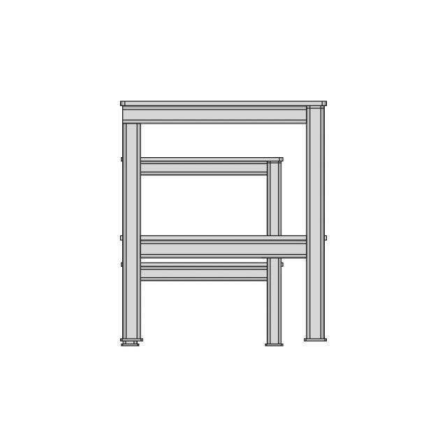 Table Squre Tube Structre 650 X 450 Mm | High-Quality CAD Model