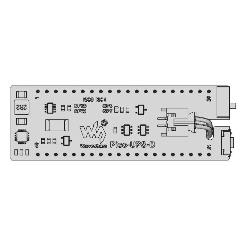 Waveshare Pico Ups Hat (B) | High-Quality CAD Model