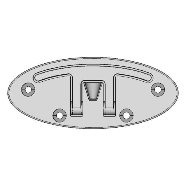 Yacht Stainless Steel Foldable Bollard Model-2 - Downloadable CAD Representation
