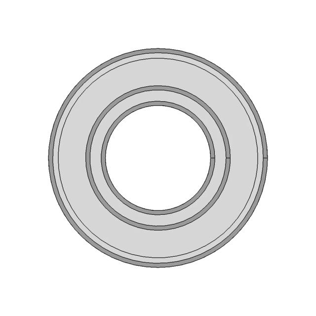 Skf 6205 Deep Grooved Ball Bearing (With Seal And Cages) | High-Quality CAD Model