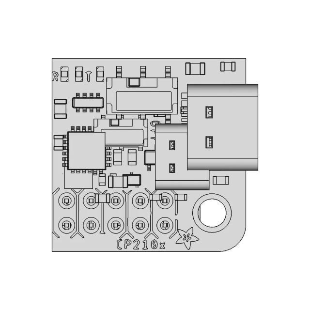 Adafruit Piuart Usb - 3589 | High-Quality CAD Model