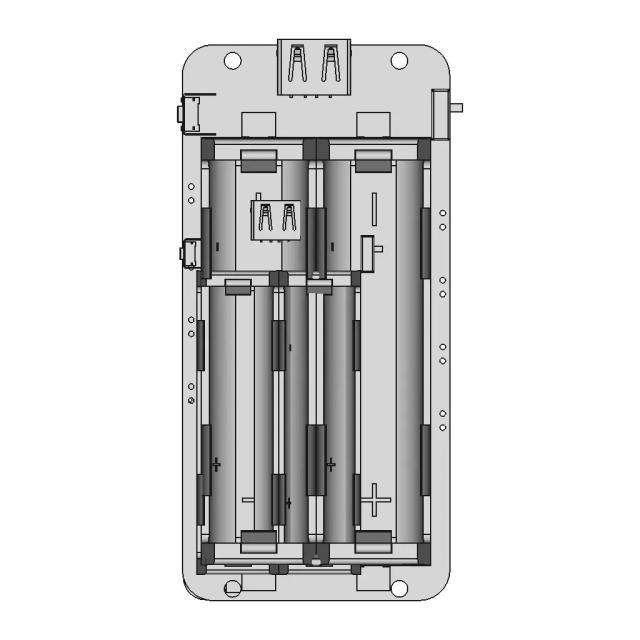 Foriot 1865O Battery Holder Li-Ion Battery | High-Quality CAD Model