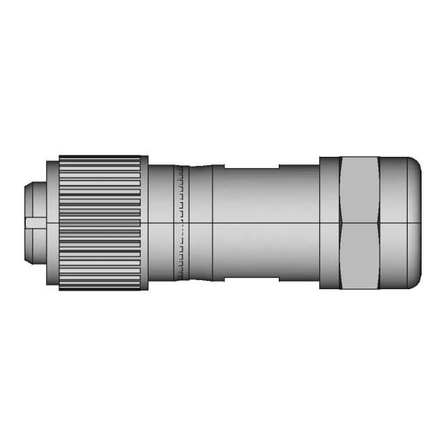 Connector Cable - St1210.S4 - Weipu (4 Pins, Ip67, Mom) | High-Quality CAD Model