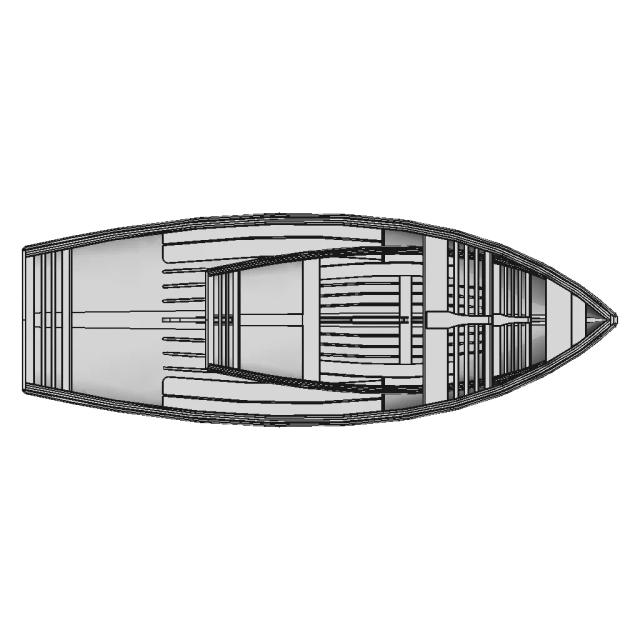 Thistle Dinghy Hull | High-Quality CAD Model