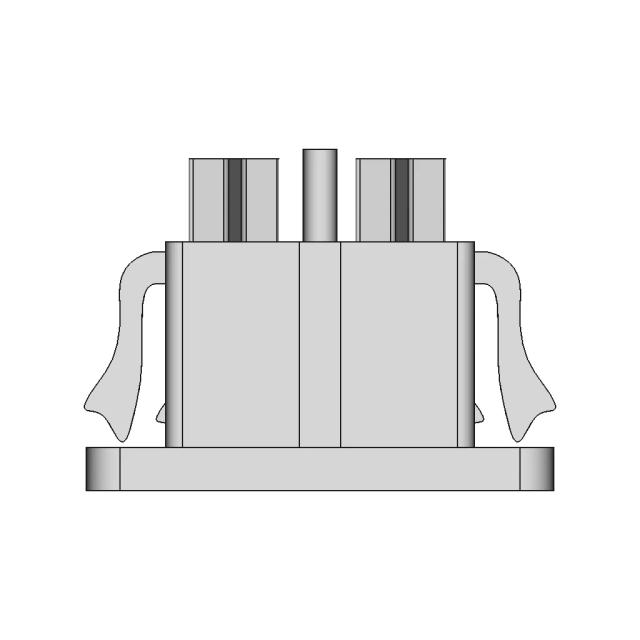 Db-8 2 Pin Ac Plug Base Jack - Standard Mechanical Component